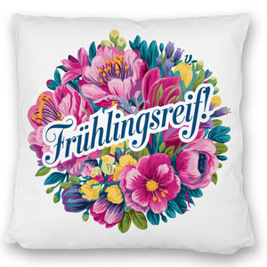 Frühlingsreif Blumendesign Kissen