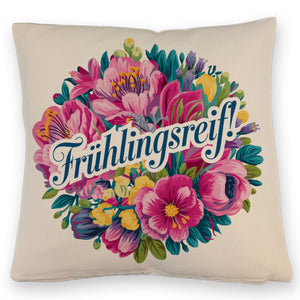 Frühlingsreif Blumendesign Kissen