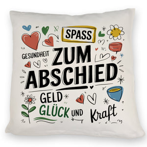 Wünsche Zum Abschied Kissen für Kollegen und Freunde