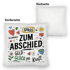 Wünsche Zum Abschied Kissen für Kollegen und Freunde