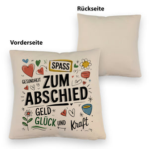 Wünsche Zum Abschied Kissen für Kollegen und Freunde