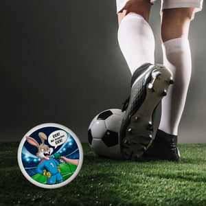 Kaninchen Torwart - EIER! Wir brauchen EIER! Magnet für Fußballfans