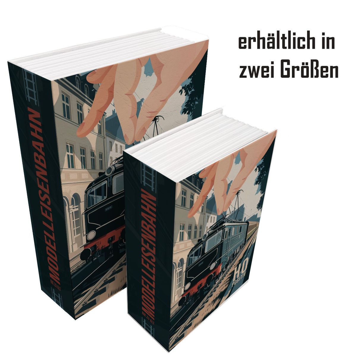 Modelleisenbahn Booksafe - Der Weg auf Schienen
