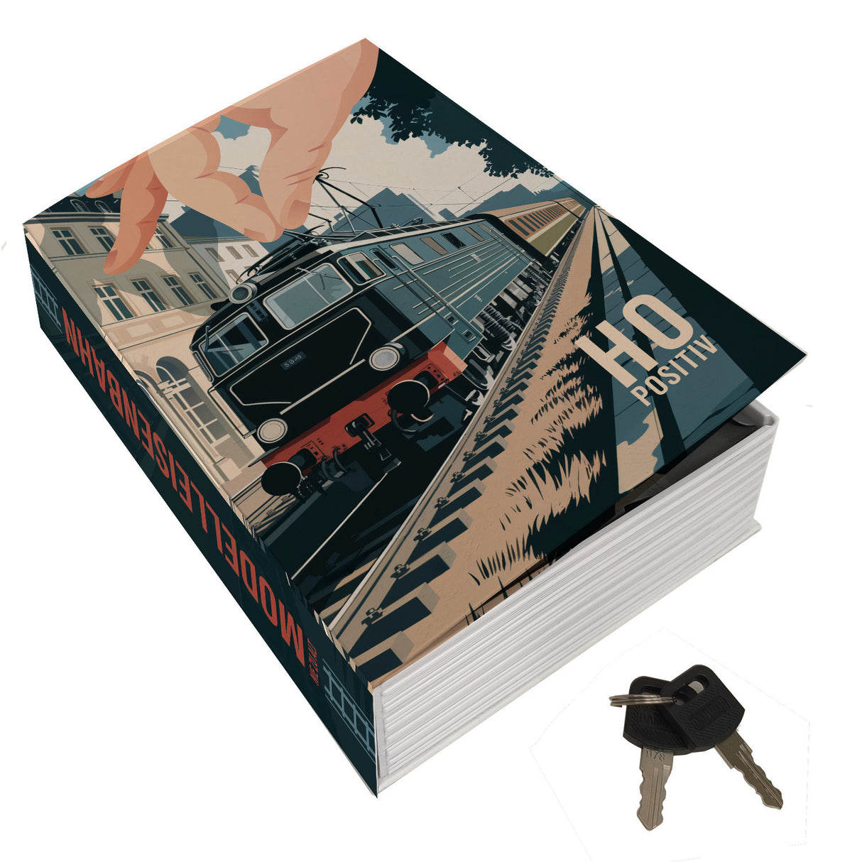 Modelleisenbahn Booksafe - Der Weg auf Schienen