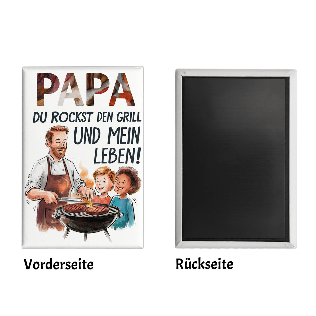 Grillender Vater Papa rockt Souvenir Souvenir Magnet