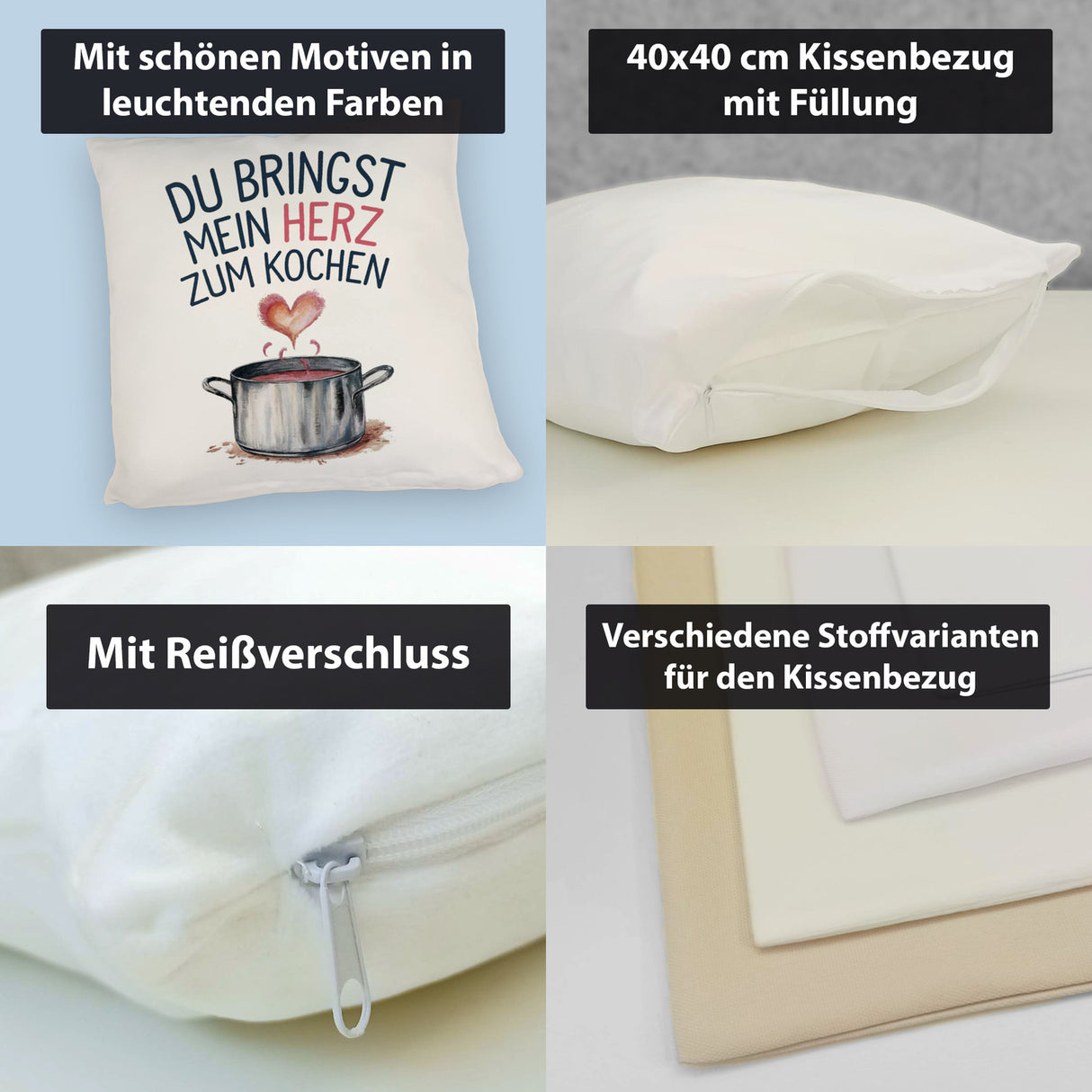 Du bringst mein Herz zum Kochen Kissen