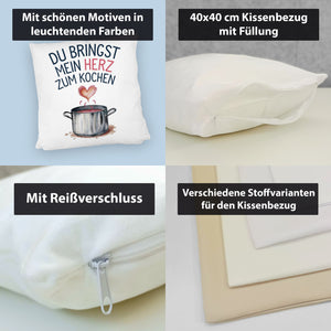 Du bringst mein Herz zum Kochen Kissen