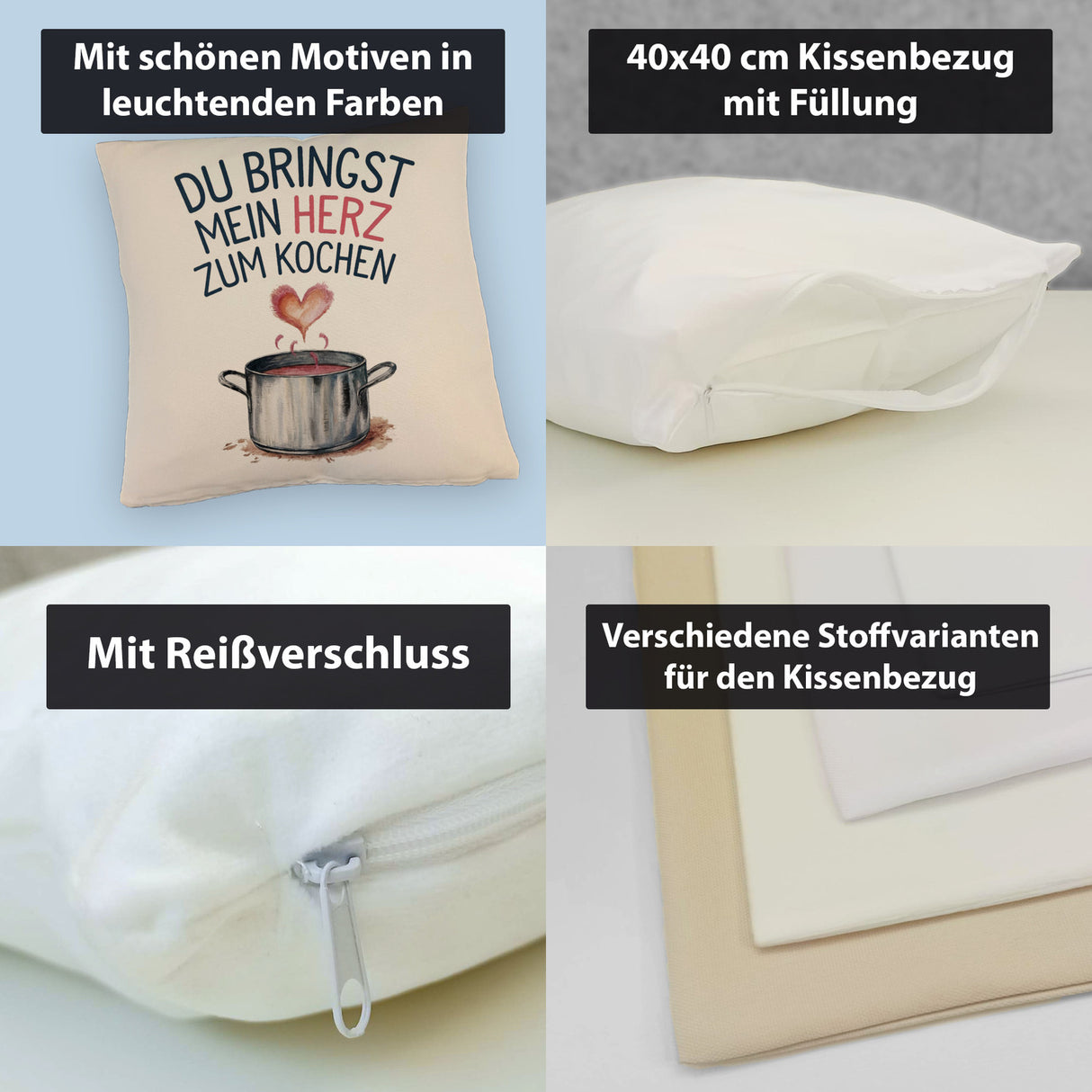 Du bringst mein Herz zum Kochen Kissen