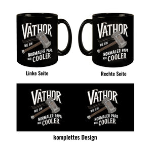 Nordischer Hammer VATHOR Tasse für coole Väter