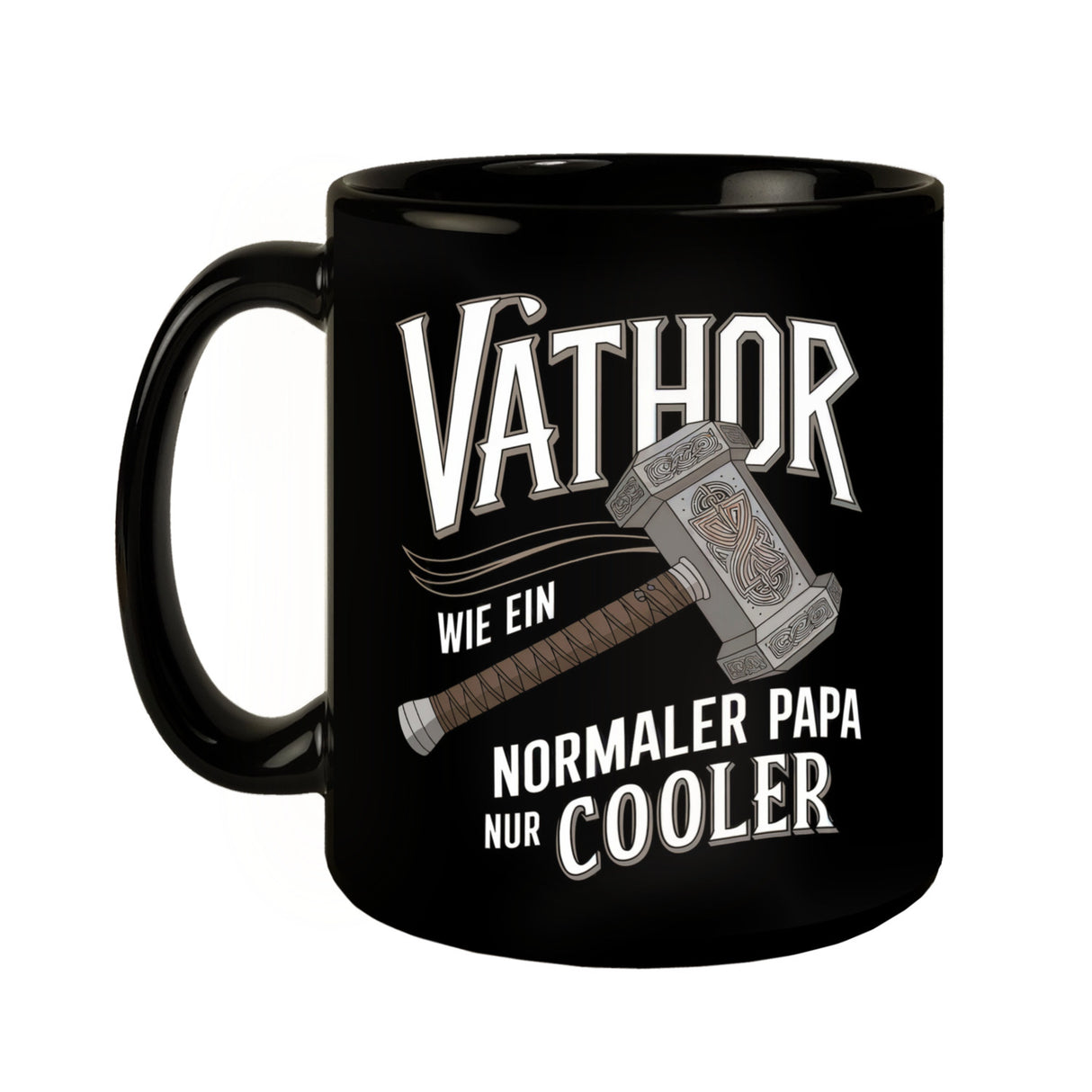 Nordischer Hammer VATHOR Tasse für coole Väter