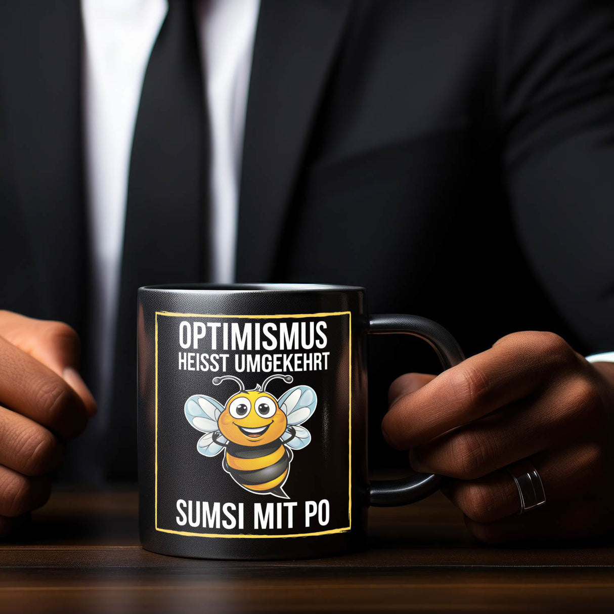 Biene Optimismus Tasse sumsi mit Po