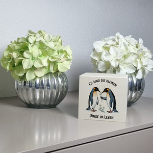 Pinguine Blumen - Es sind die Kleinen Dinge Spardose