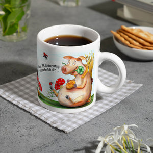 Viel Glück zum 77. Geburtstag Kaffeebecher
