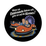 Elektroauto auf Kirmes Magnet KFZ-Humor