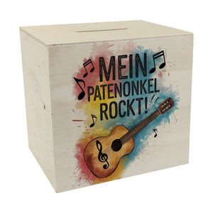 Mein Patenonkel rockt Spardose Gitarre