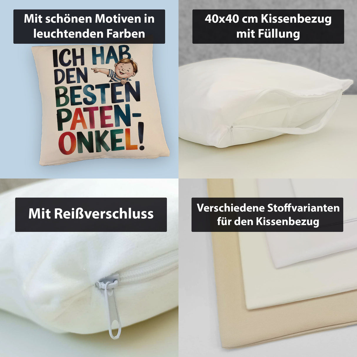 Bester Patenonkel Kissen