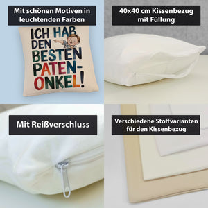 Bester Patenonkel Kissen