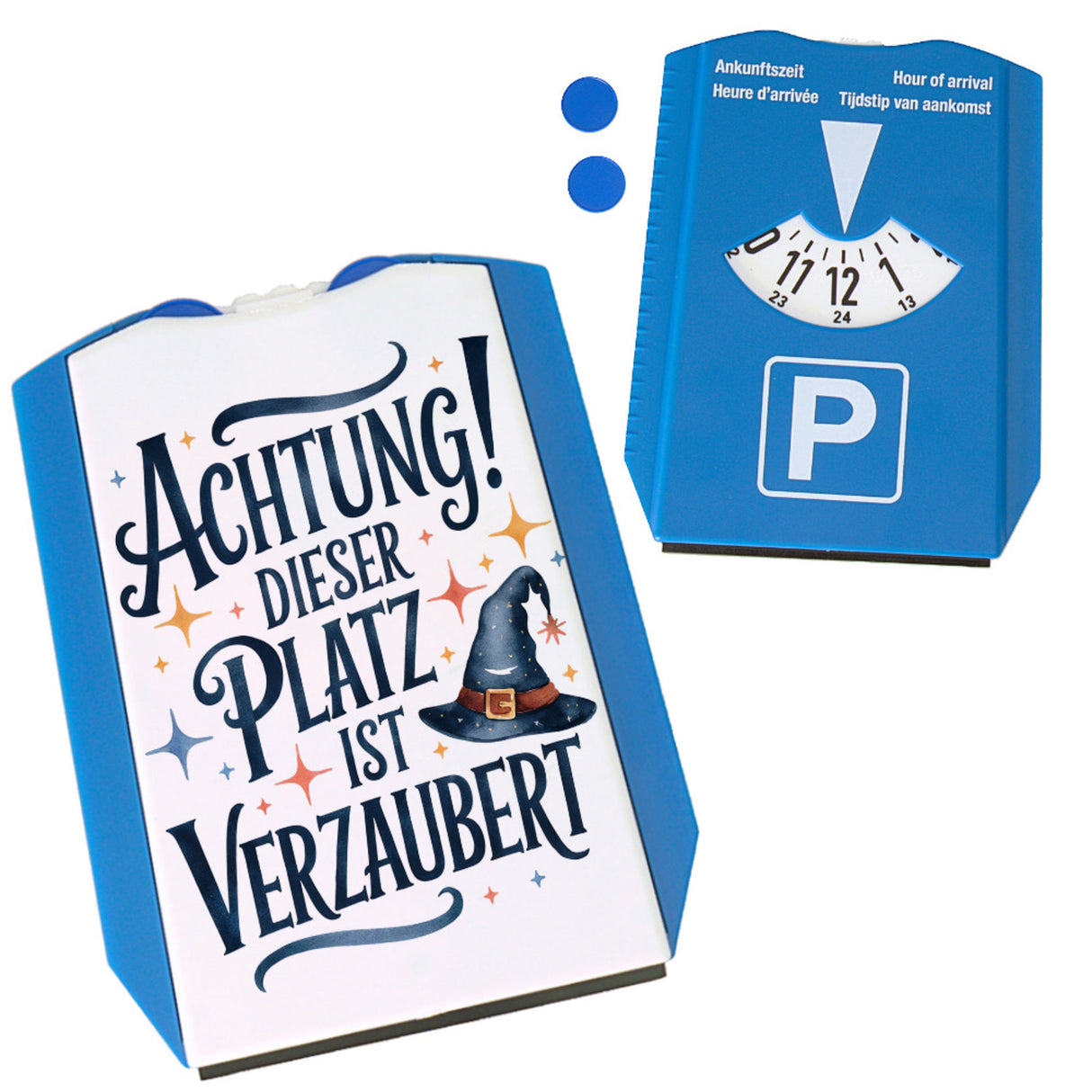 Zaubererhut Achtung Platz verzaubert Parkscheibe