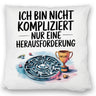 Herausforderung, nicht kompliziert Kissen Pokal