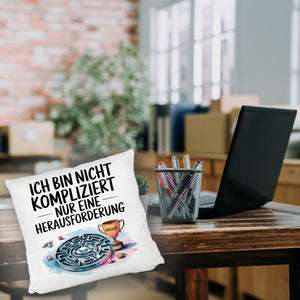 Herausforderung, nicht kompliziert Kissen Pokal