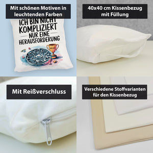Herausforderung, nicht kompliziert Kissen Pokal