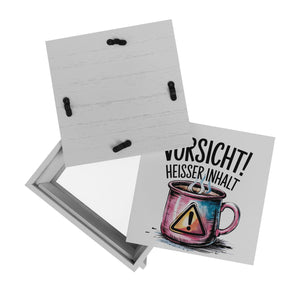 Dampfende Tasse Vorsicht Heißer Inhalt Spardose