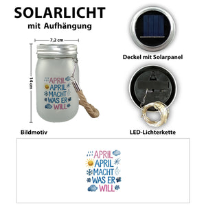 April macht was wer will Solarlicht April, April