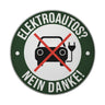 Elektroauto Statement Magnet: NEIN DANKE!