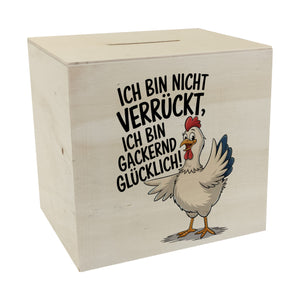 Fröhliches Huhn Gackernd Glücklich Spardose