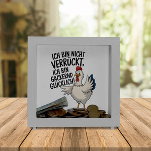 Fröhliches Huhn Gackernd Glücklich Spardose