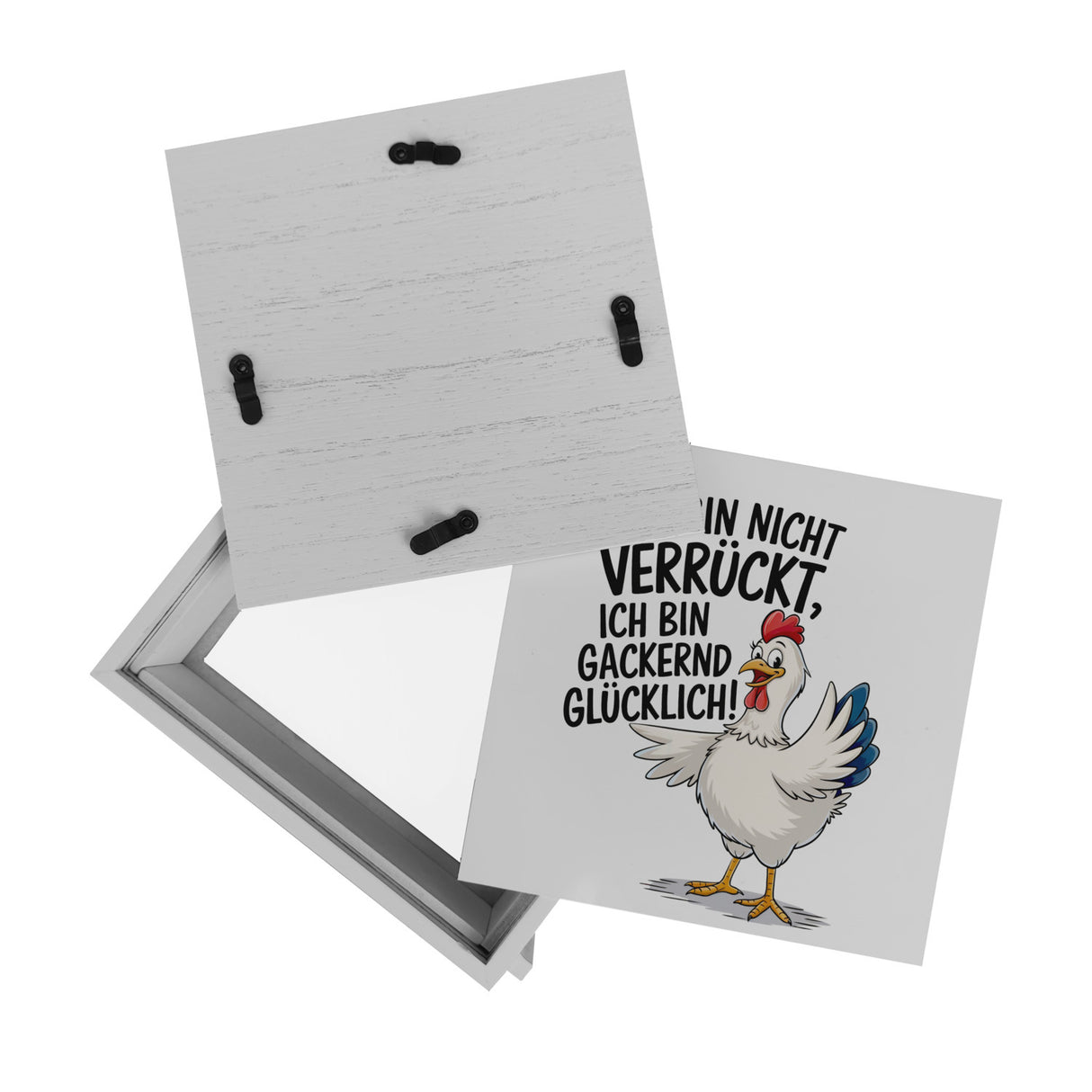 Fröhliches Huhn Gackernd Glücklich Spardose