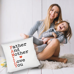 FAMILY Herz Kissen für Eltern