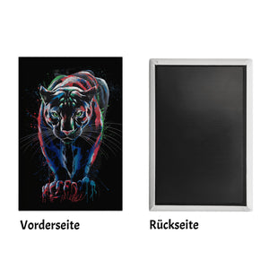 Abstrakter Panther Souvenir Souvenir Magnet für Kunstliebhaber