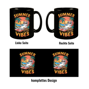 Katze Sonnenbrille Summer Vibes Tasse