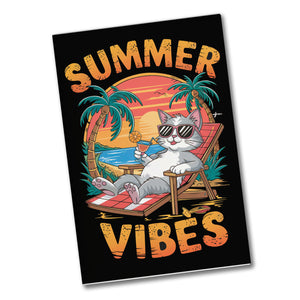 Katze Sonnenbrille Summer Vibes Souvenir Magnet