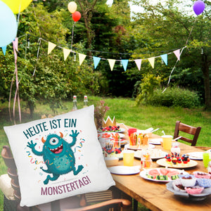 Heute ist ein Monstertag! Kissen