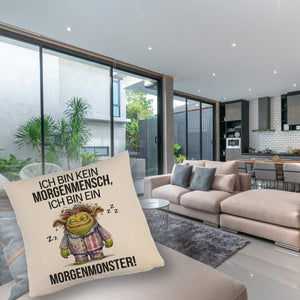 Verschlafenes Morgenmonster Kissen Monster