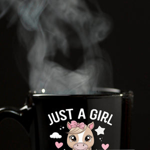 Just a girl love horses Tasse Pferd Sterne Herzen
