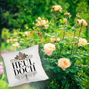 Heul doch Rose Kissen Rosendekor