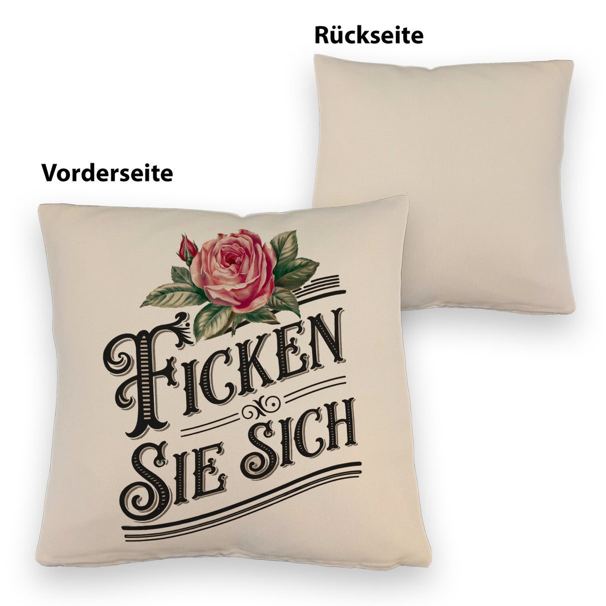 Ficken Sie Sich Kissen Rose Vintage