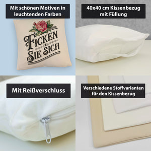 Ficken Sie Sich Kissen Rose Vintage