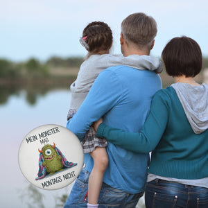 Grünes Monster mit Decke Montagsmuffel Magnet