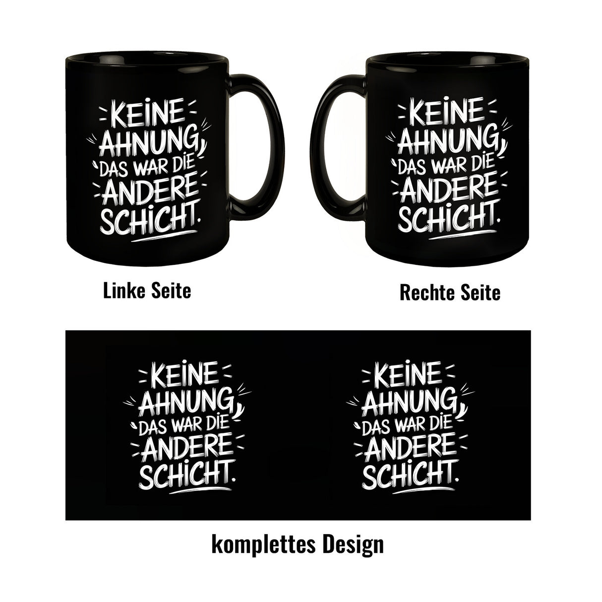 War die andere Schicht Tasse Für Büro und Kollegen