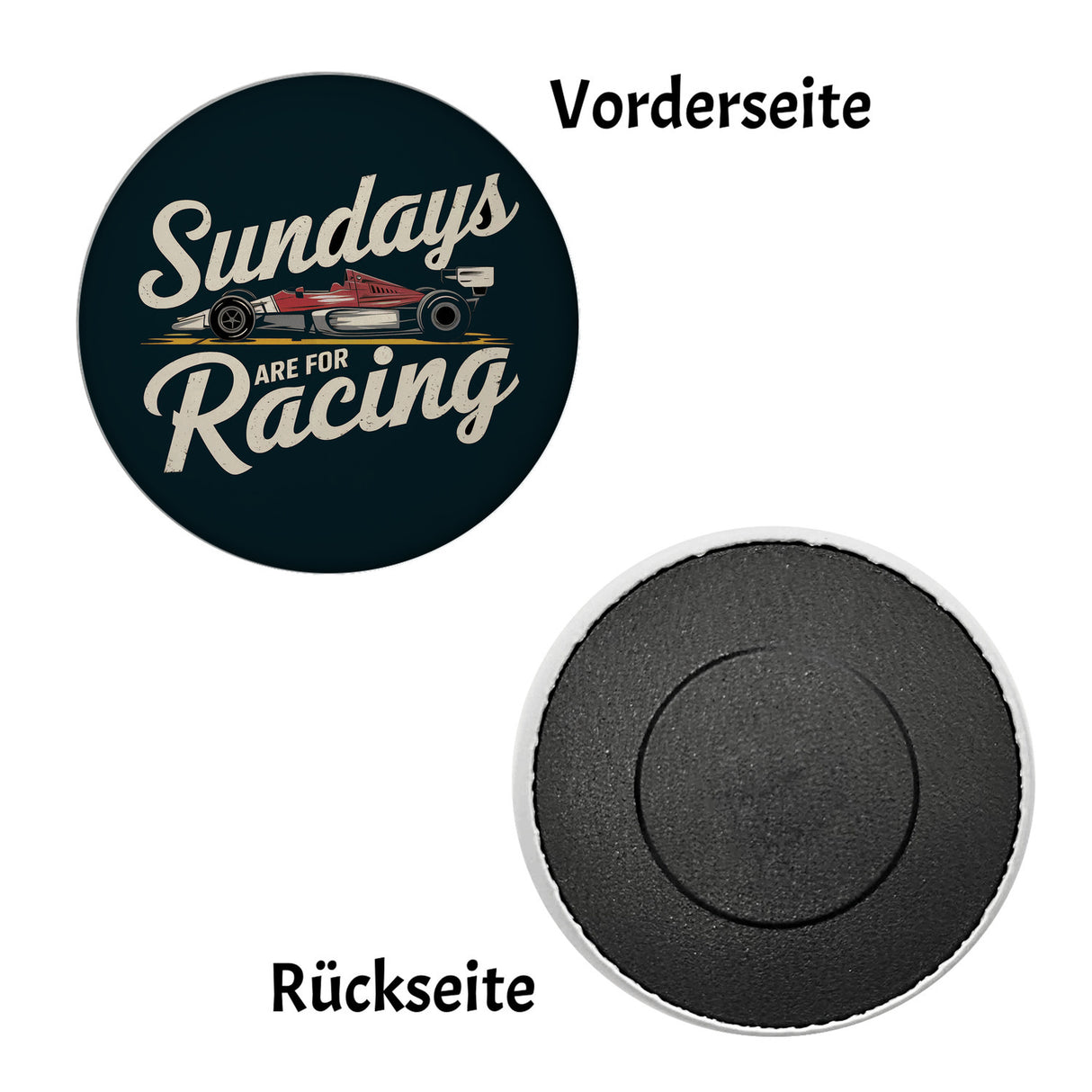Sundays are for Racing Magnet für Motorsport-Fans