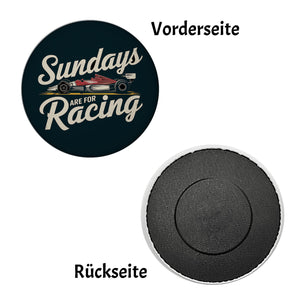 Sundays are for Racing Magnet für Motorsport-Fans