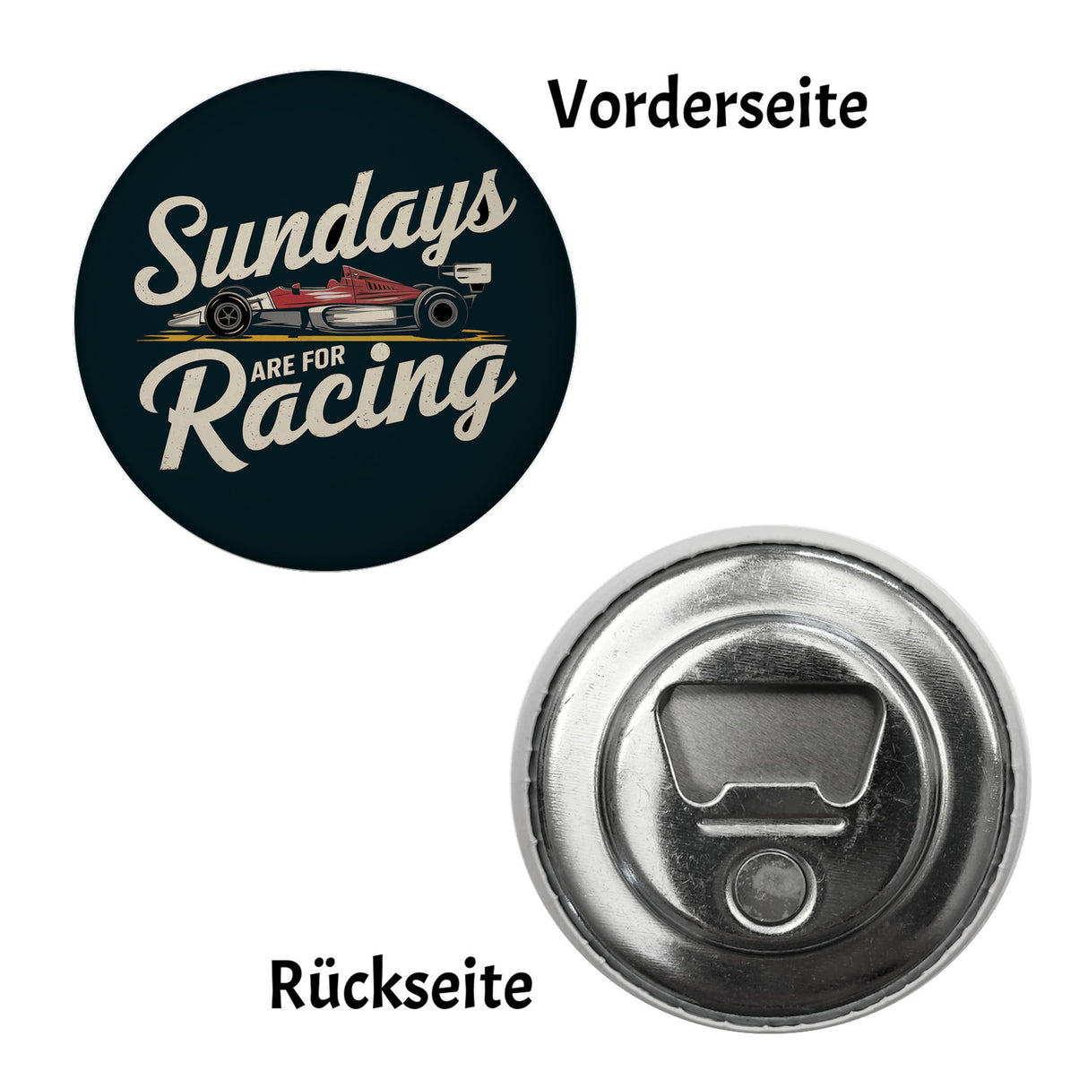 Sundays are for Racing Magnet für Motorsport-Fans