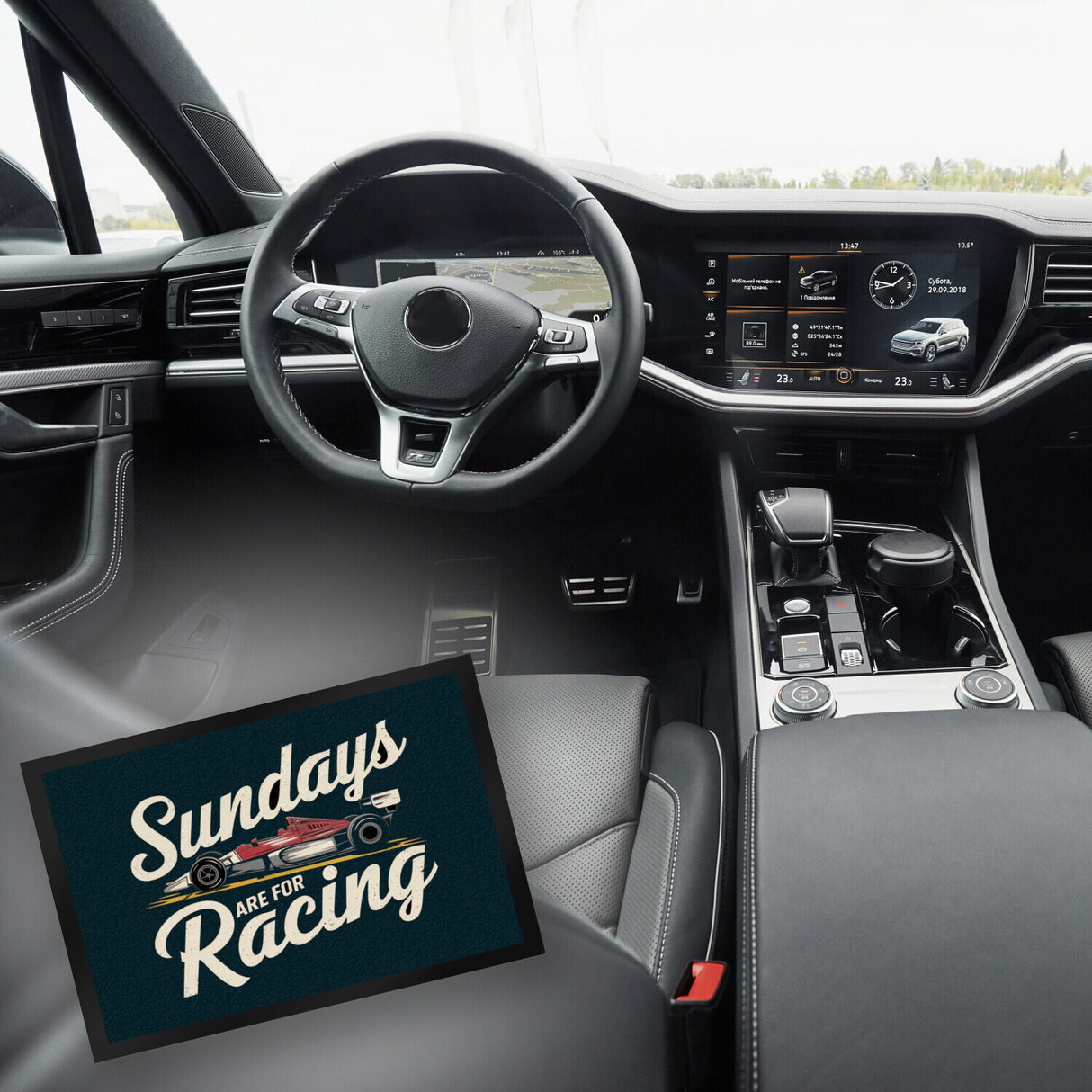 Sundays are for Racing Fußmatte in 35x50 cm für Motorsport-Fans