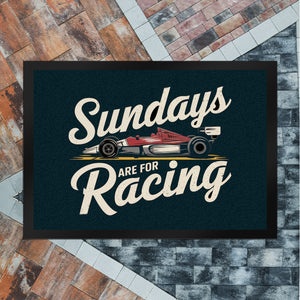 Sundays are for Racing Fußmatte in 35x50 cm für Motorsport-Fans