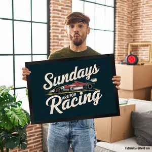 Sundays are for Racing Fußmatte in 35x50 cm für Motorsport-Fans