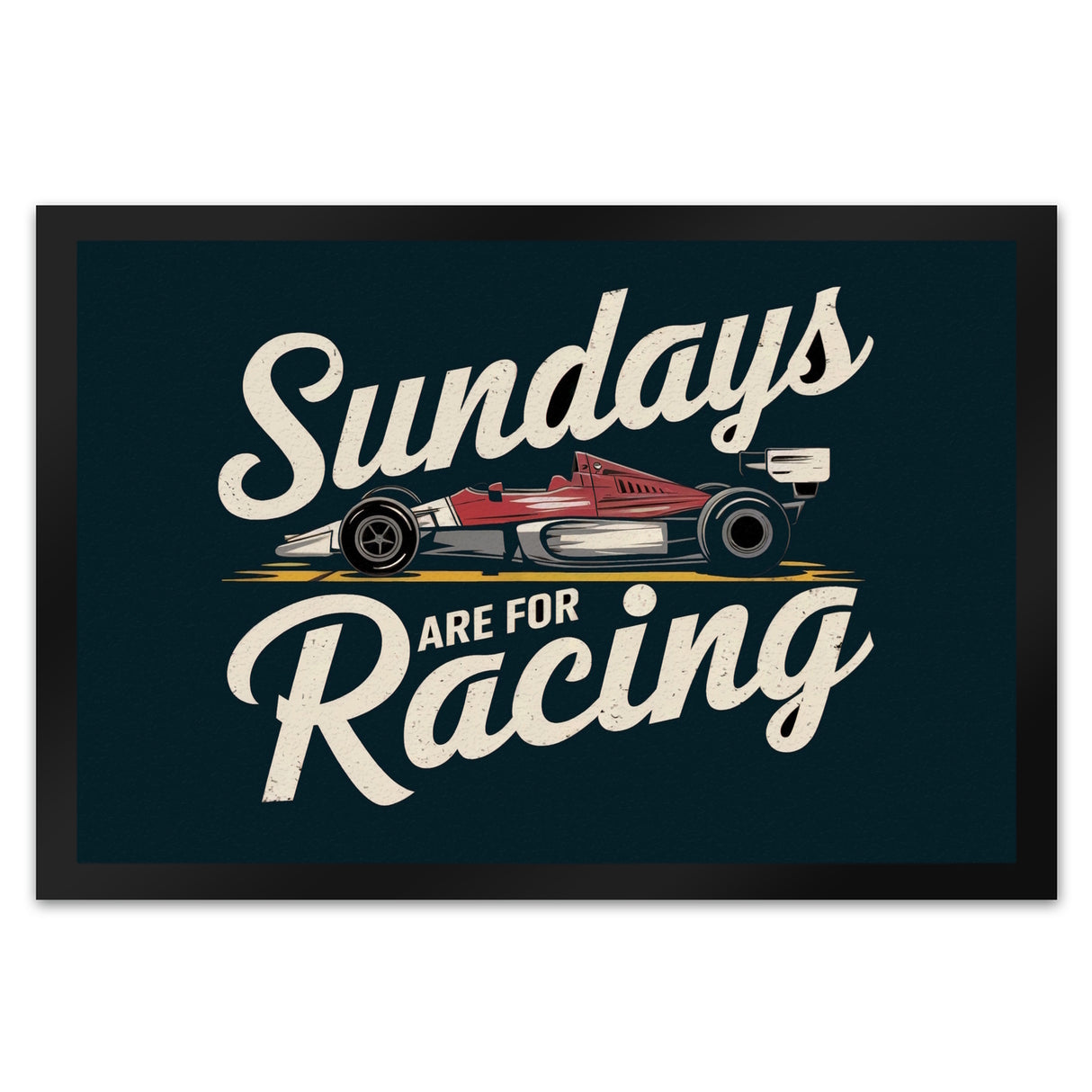 Sundays are for Racing Fußmatte in 35x50 cm für Motorsport-Fans